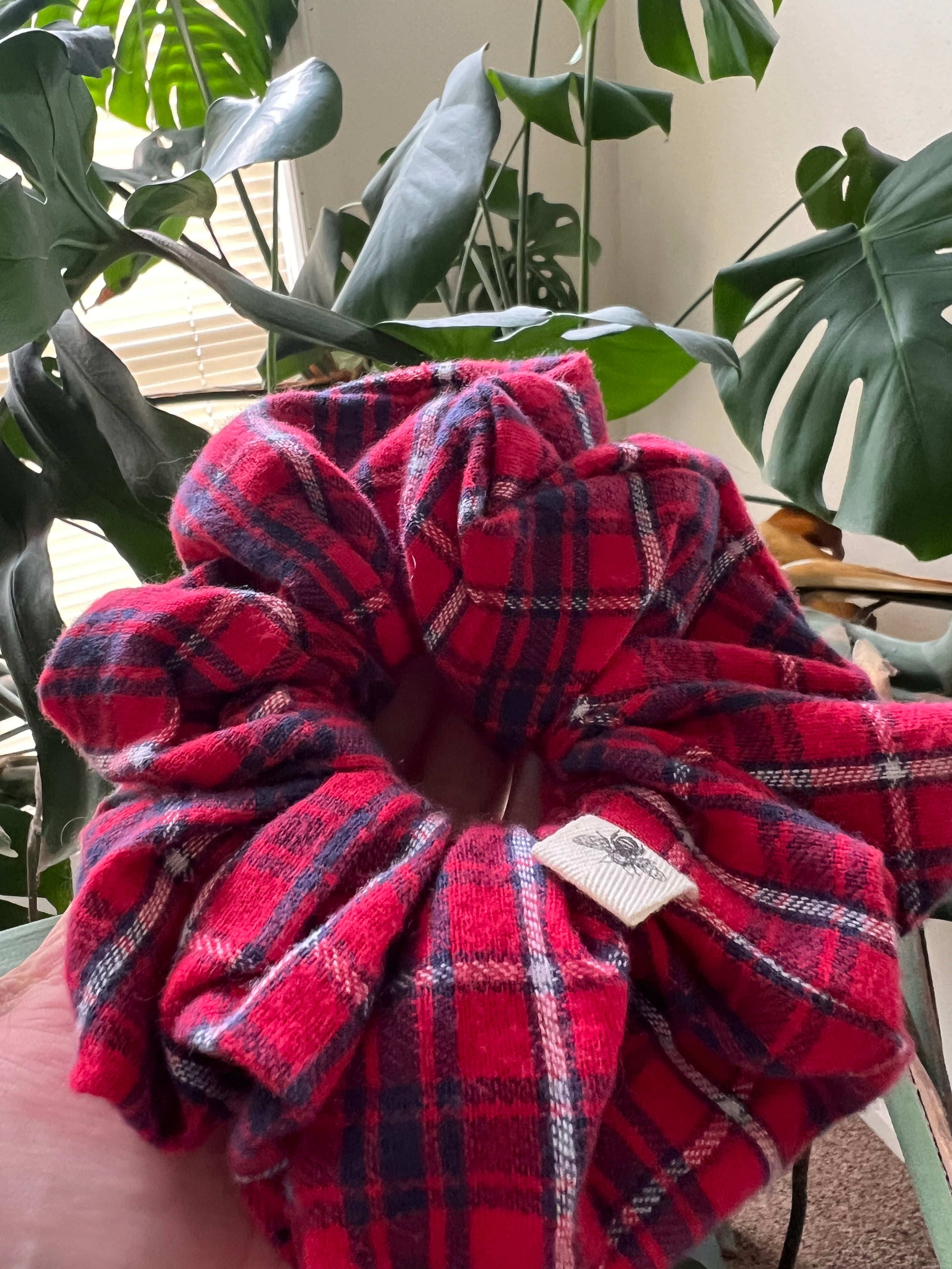 Flannel Jumbo Scrunchie