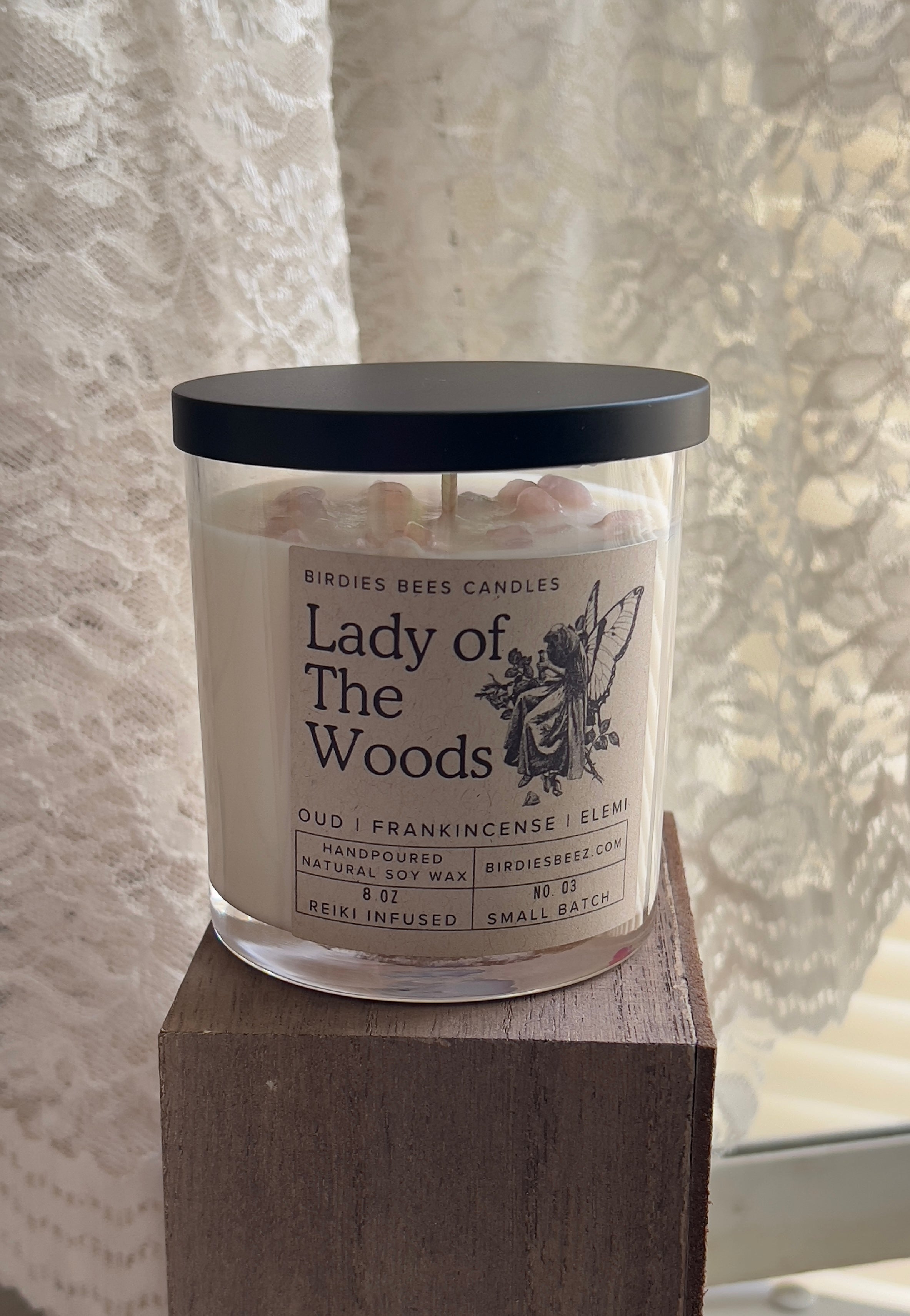 Lady of the Woods Candle 8 oz. | Cypress, Oud & Sea Salt Scent