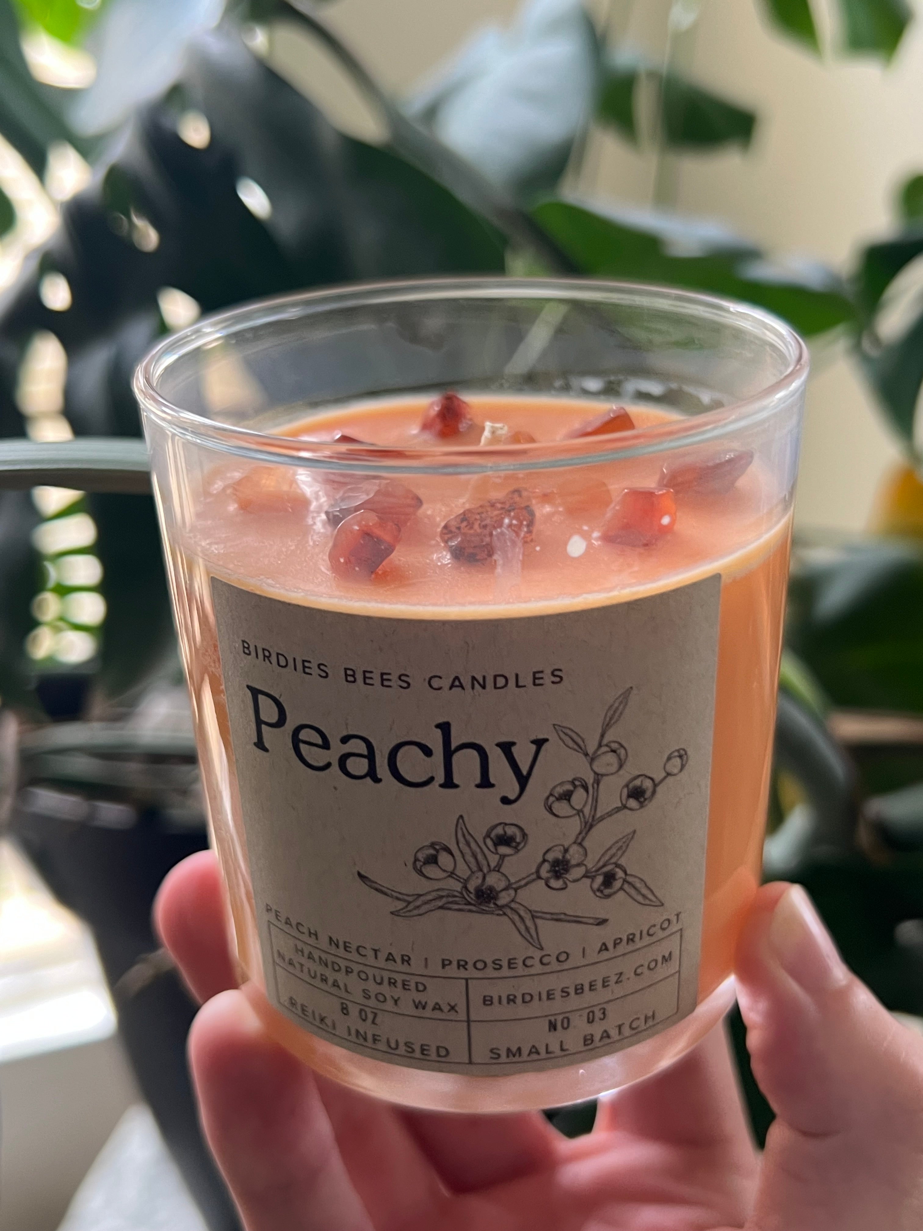 Peachy Candle 8 oz. | Peach, Prosecco & Citrus Scent