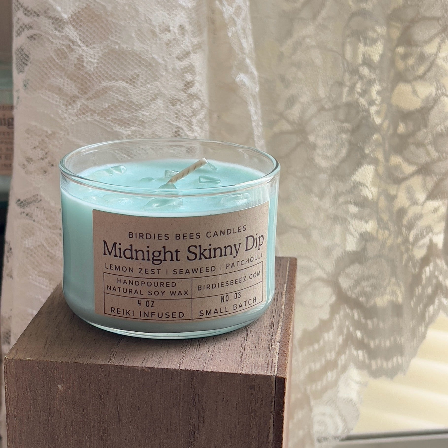 Midnight Skinny Dip Candle 4 oz. | Bergamot, Cassis & Sea Scent