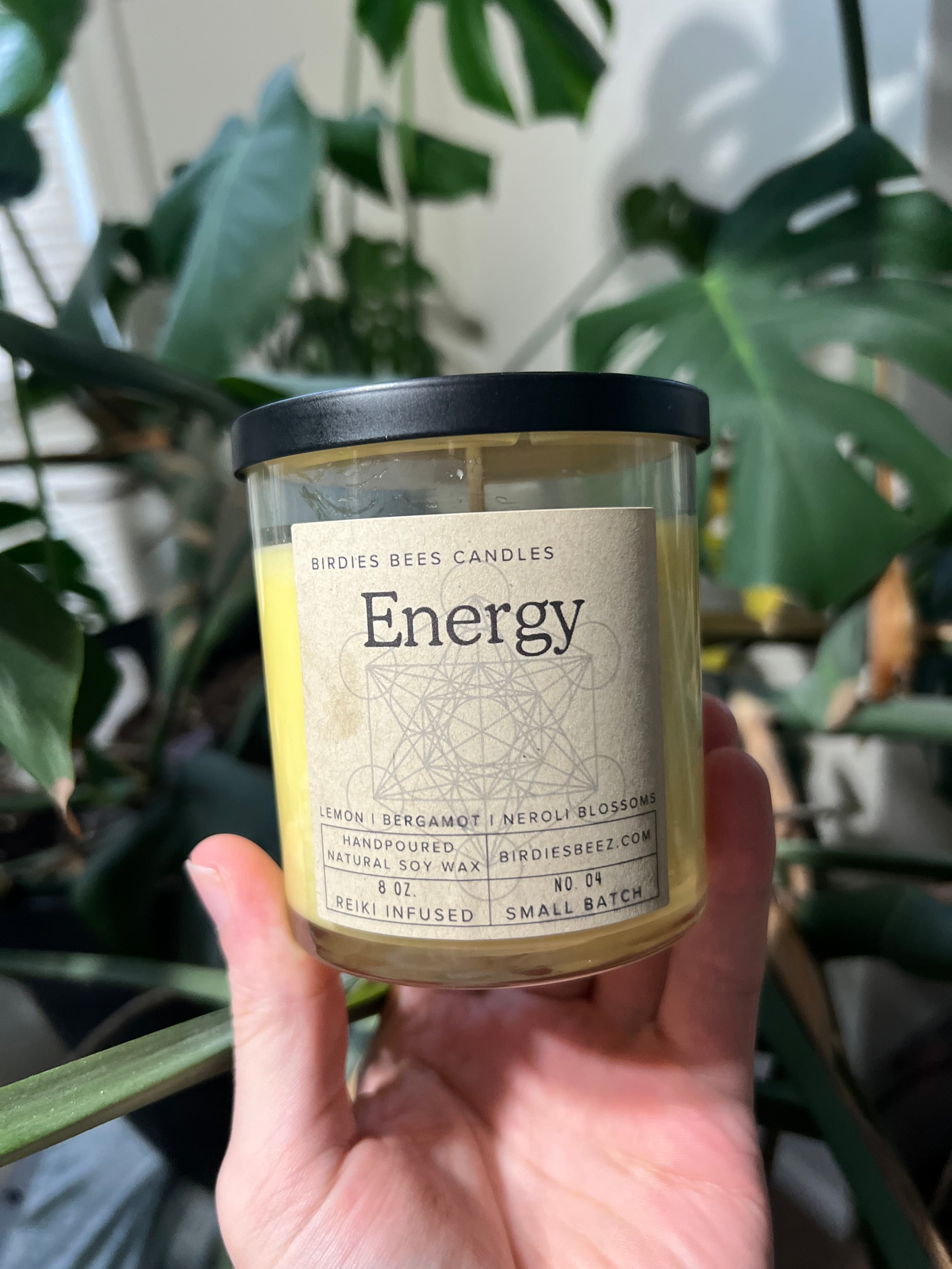 Energy Candle 8 oz. | Lemon, Bergamot & Neroli Blossoms