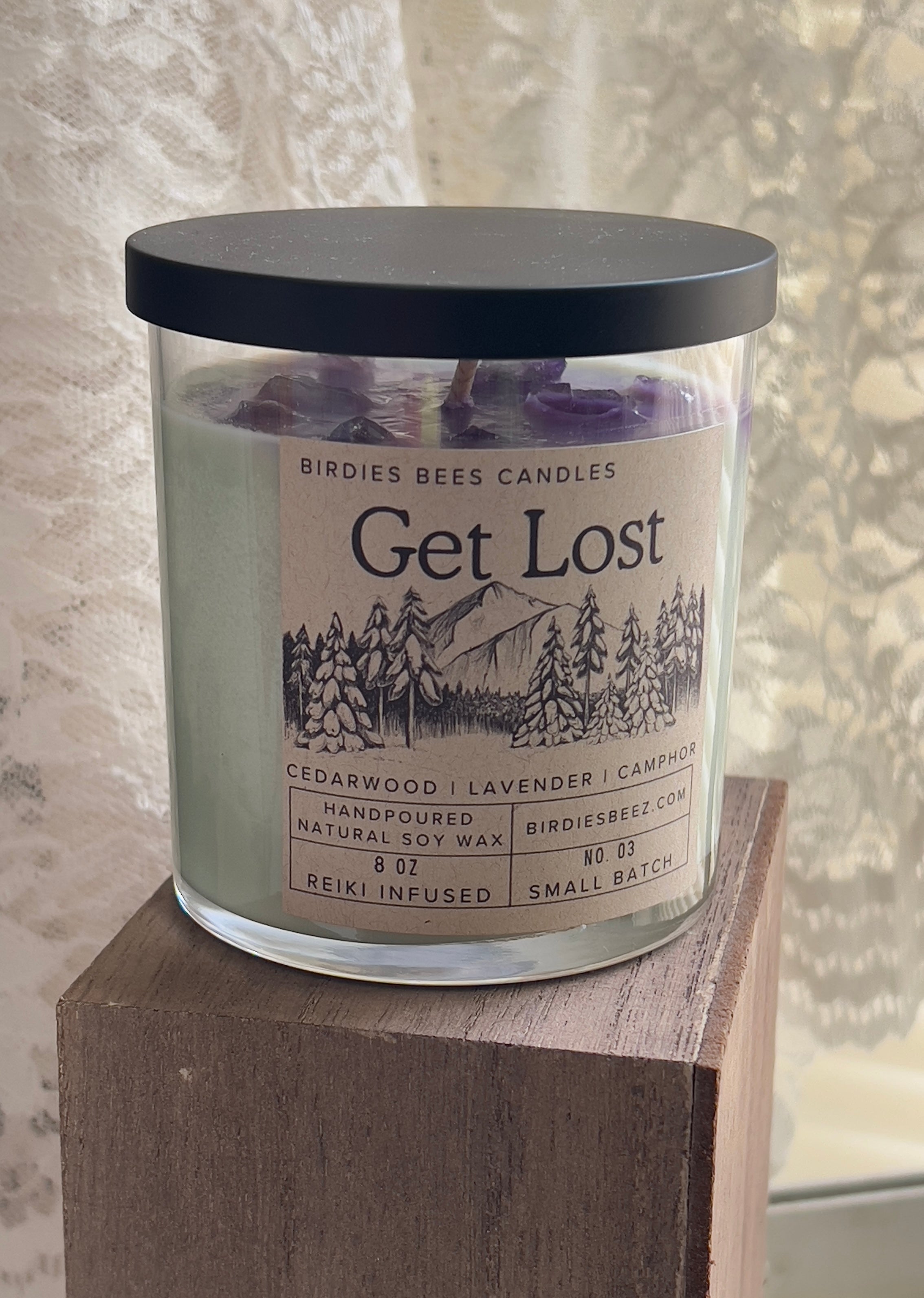 Get Lost Candle 8 oz. | Camphor, Cedarwood & Pine Scent