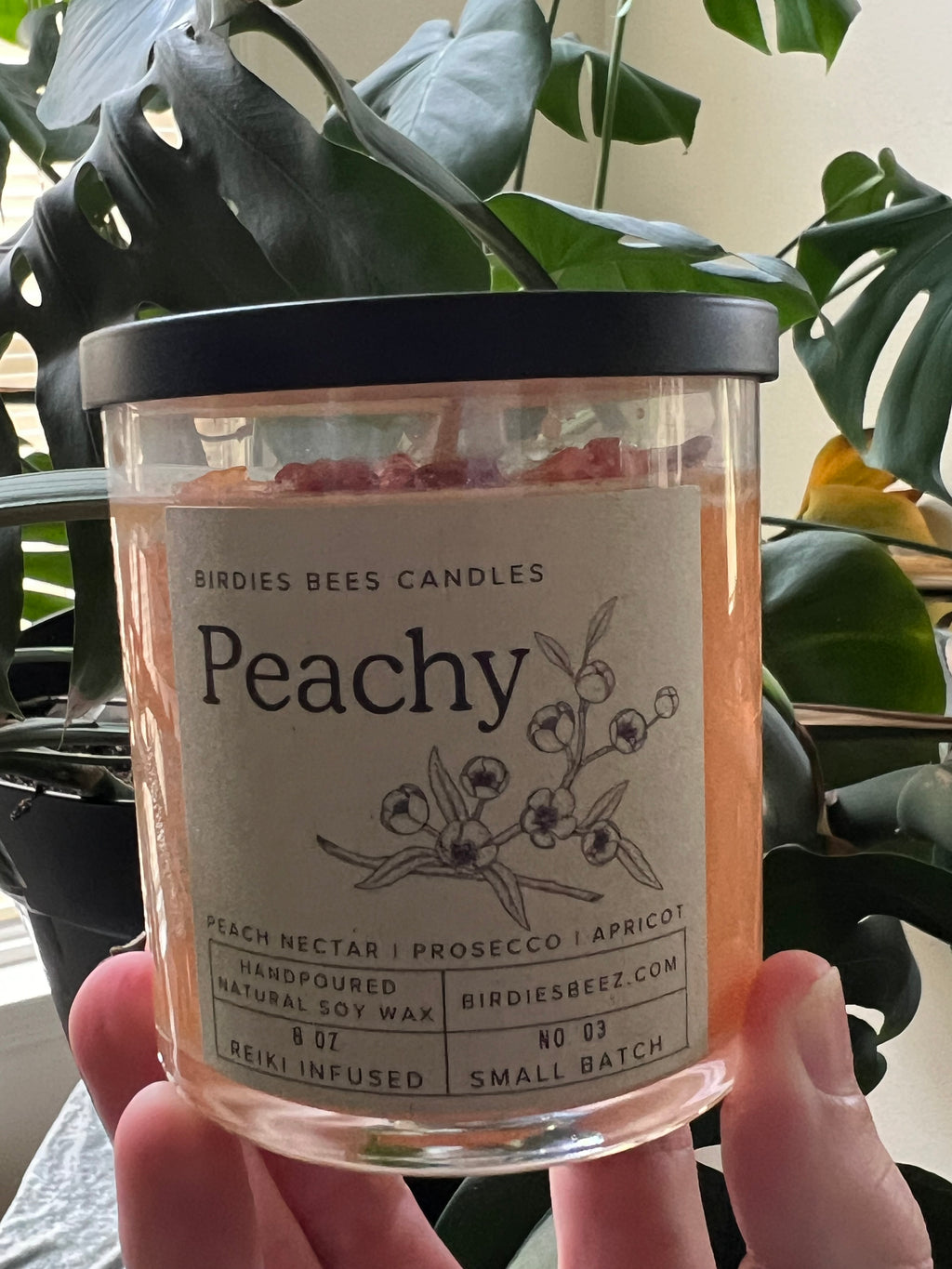 Peachy Candle 8 oz. | Peach, Prosecco & Citrus Scent