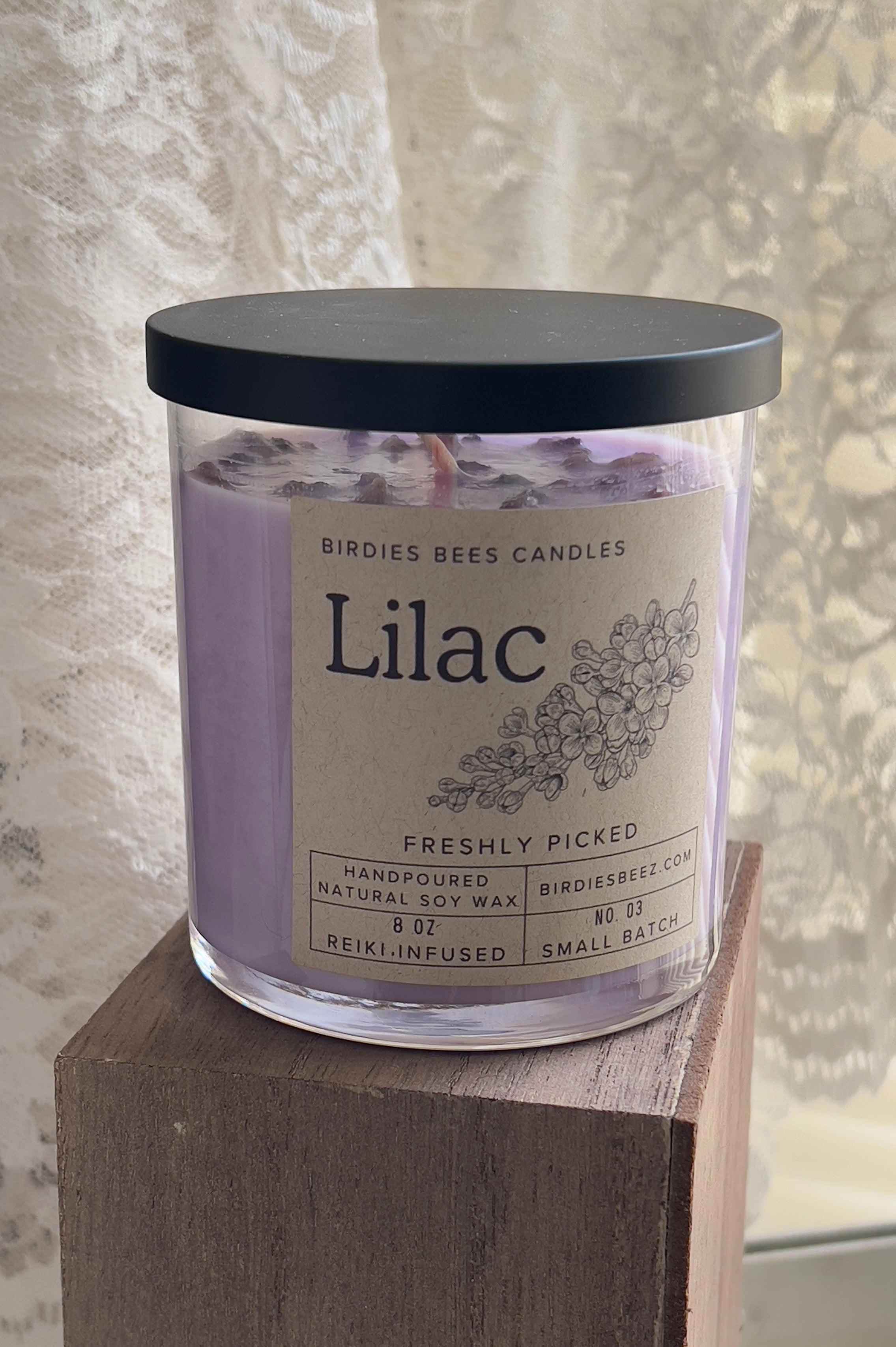 Lilac Candle 8 oz. | Fresh Floral Spring Scent
