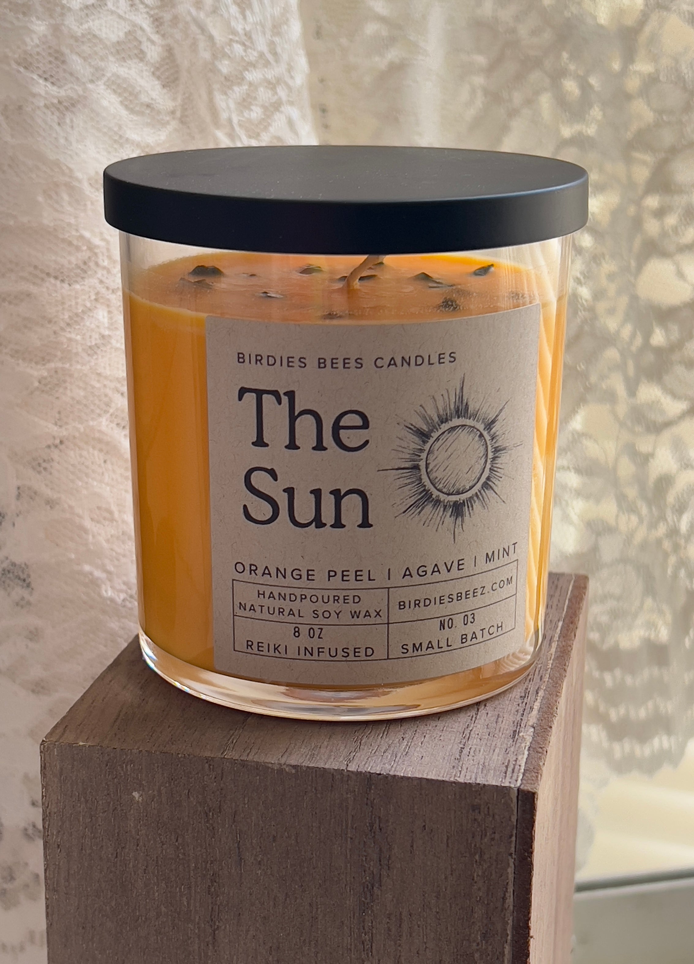 The Sun Candle 8 oz. | Orange Peel, Basil & Tomato Leaf Scent