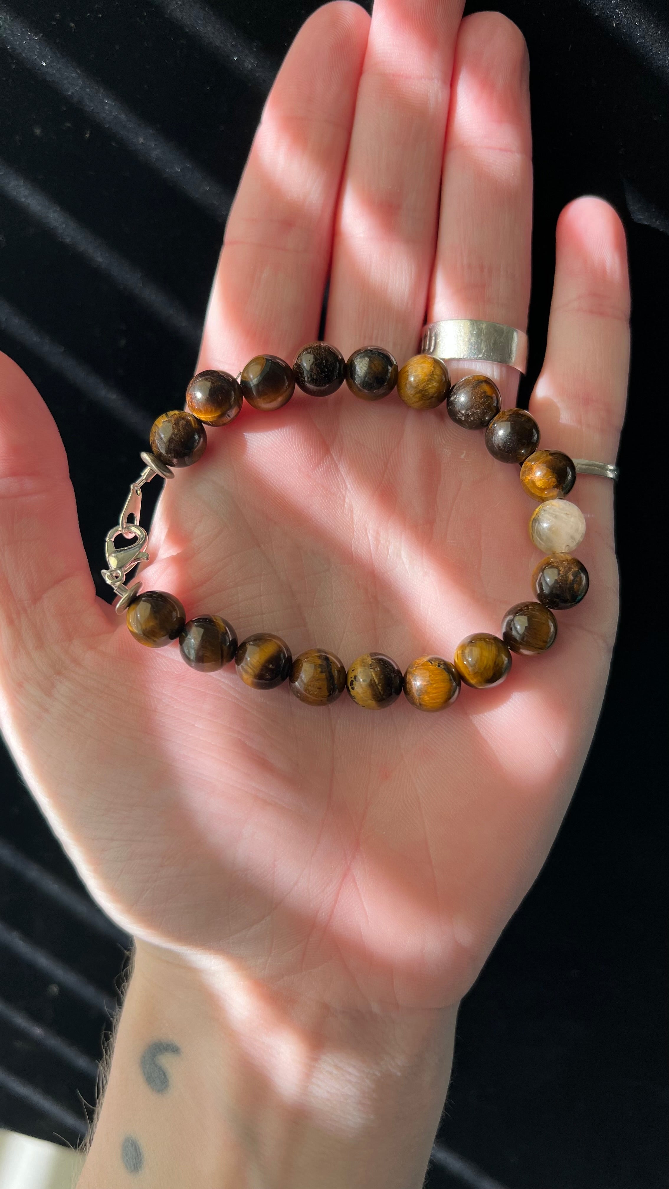 8mm Golden Tiger Eye Bracelet