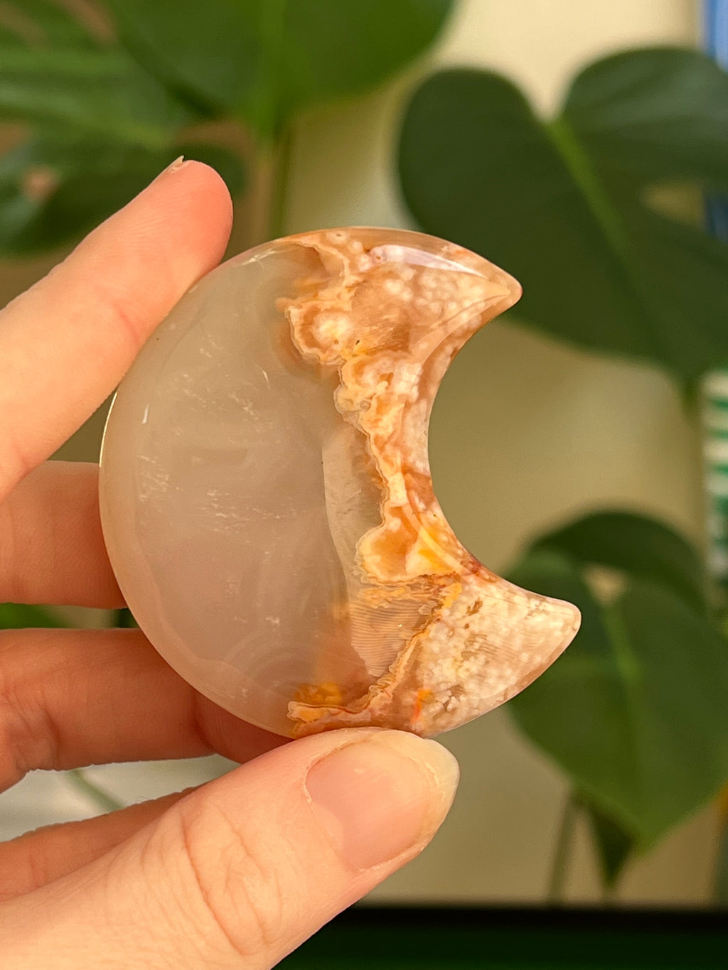 Flower Agate Moon | B